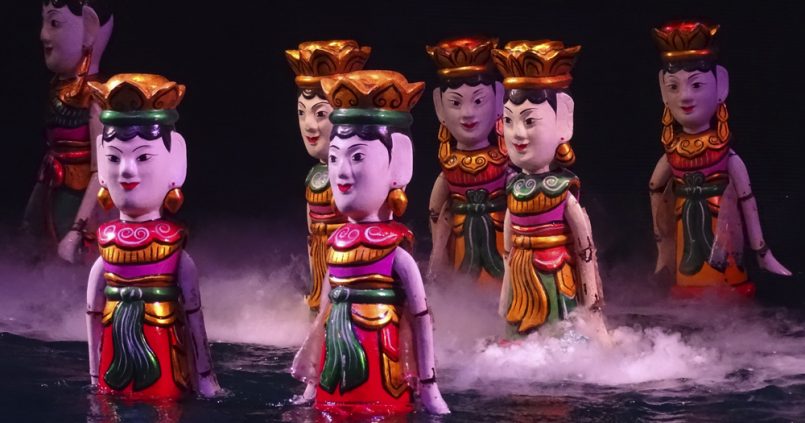 Marionetas sobre el agua en Vietnam